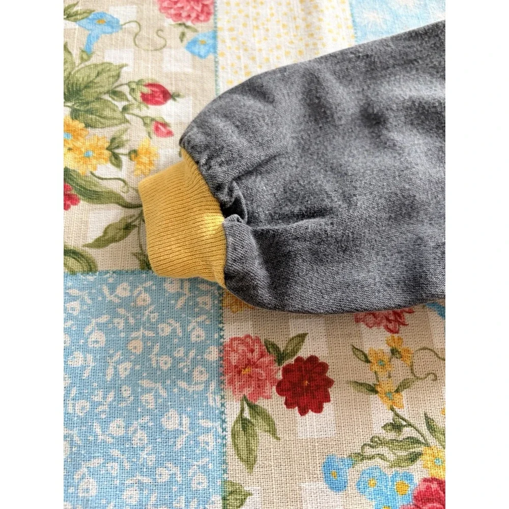 Vintage 80s Buster Brown 24 Months Baby One Piece Denim KID Romper USA
